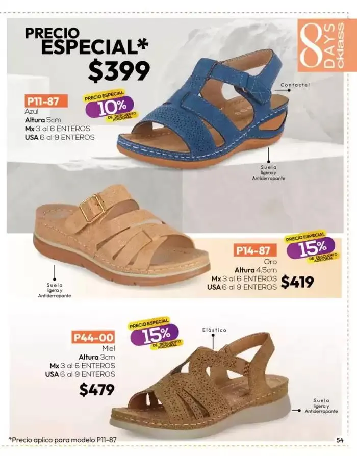 Catálogo de Catálogo Cklass Calzado Novedades de Verano 2025 México 28 de marzo al 27 de abril 2025 - Pagina 55