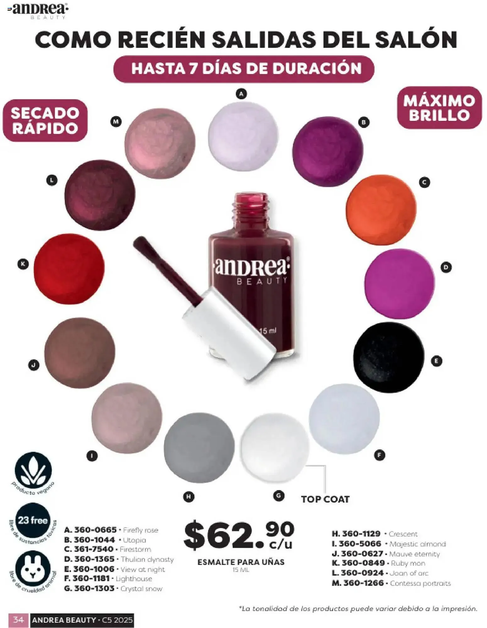 Catálogo de Catálogo Andrea 3 de octubre al 19 de octubre 2025 - Pagina 34