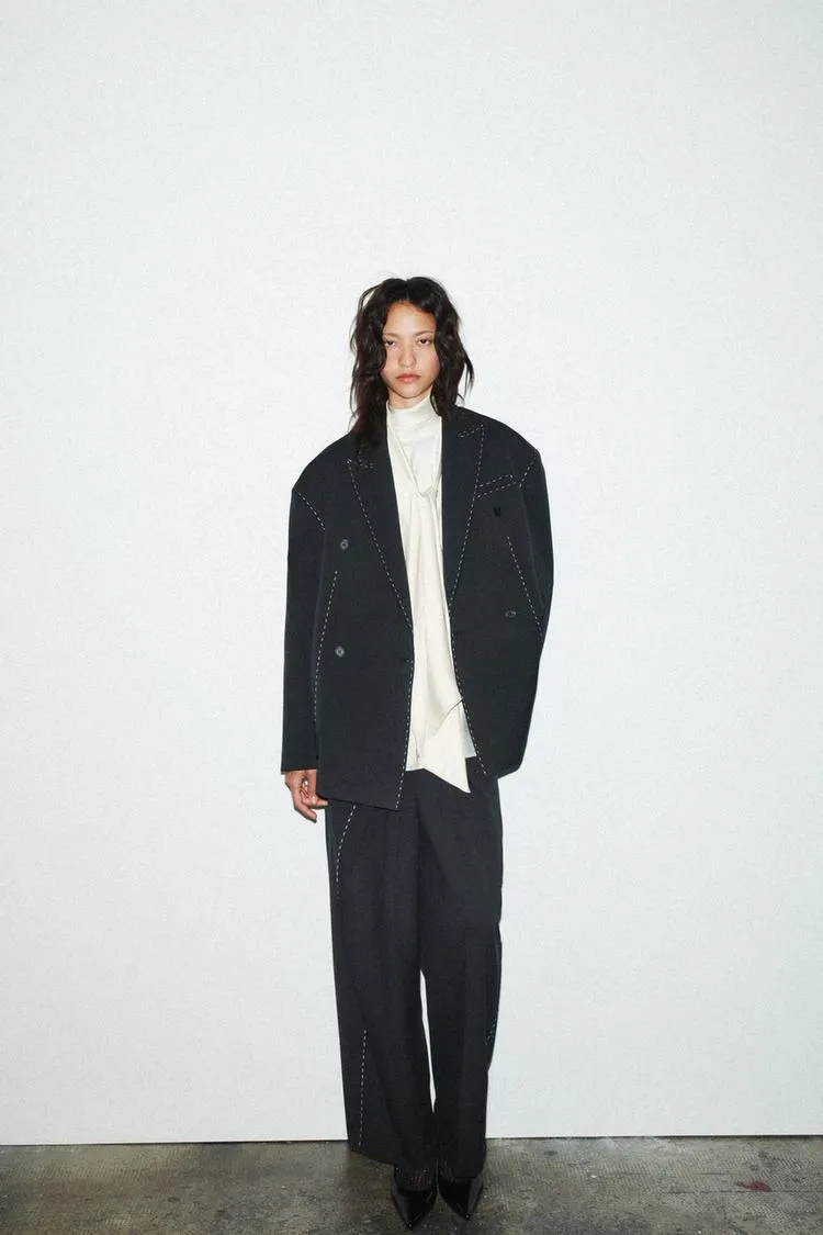 BLAZER OVERSIZE PESPONTOS