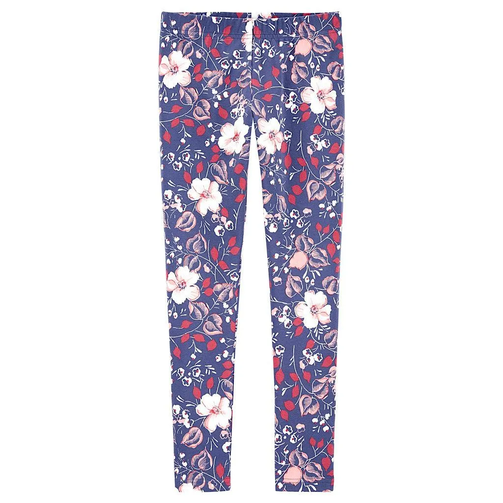 Leggings Oshkosh con estampado de flores blancas