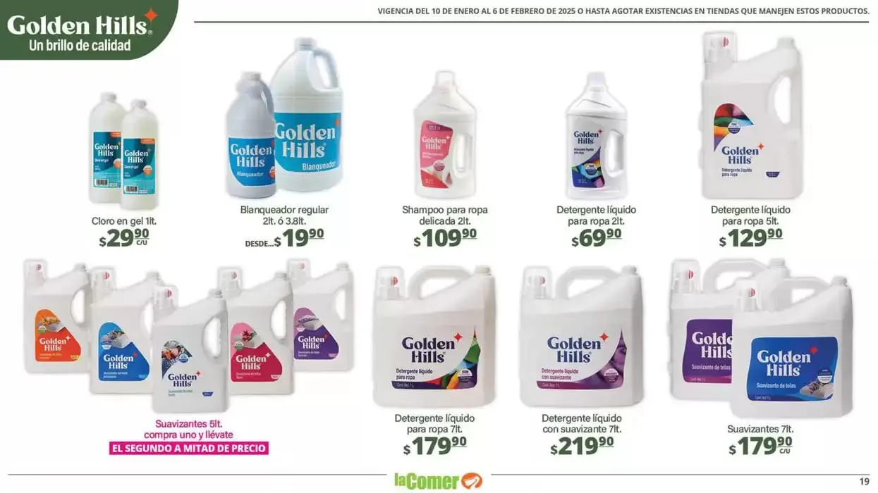 Catálogo de LIMPIA , Desinfecta, organiza, AHORRA 10 de enero al 6 de febrero 2025 - Pagina 19