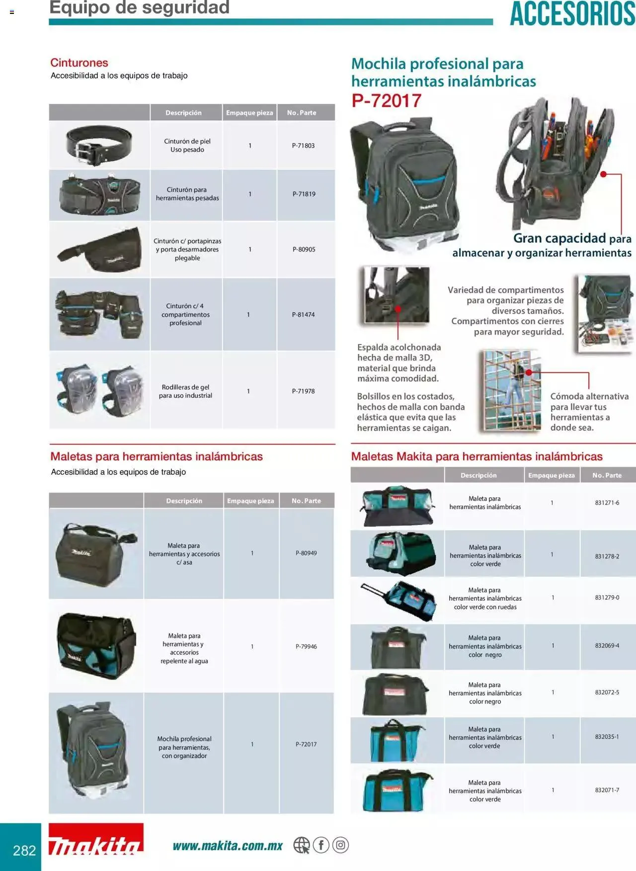 Catálogo de Makita Ofertas Accesorios 5 de septiembre al 31 de diciembre 2023 - Pagina 282