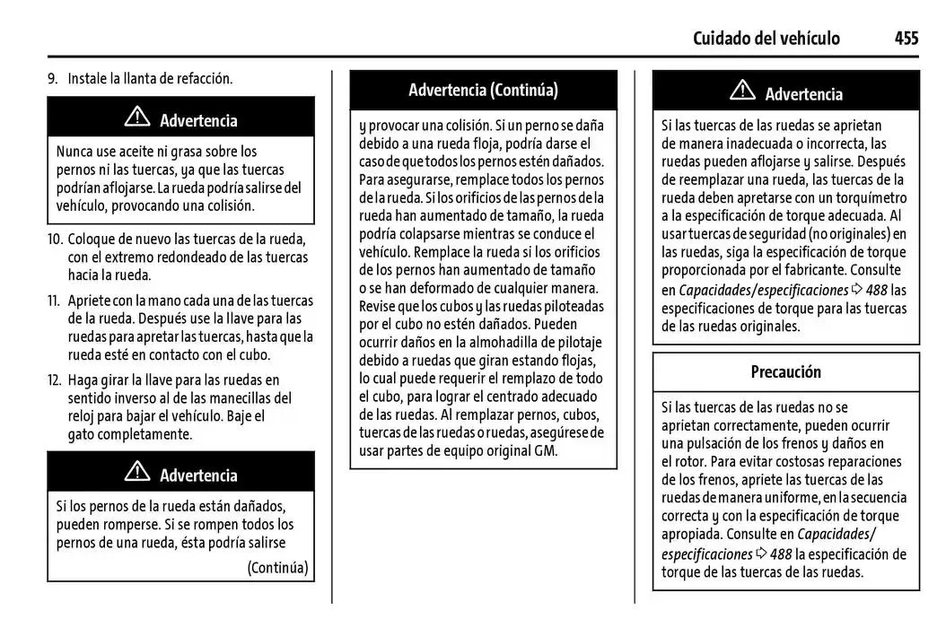 Catálogo de Cheyenne 2025 Manual del propietario 22 de enero al 31 de diciembre 2025 - Pagina 456