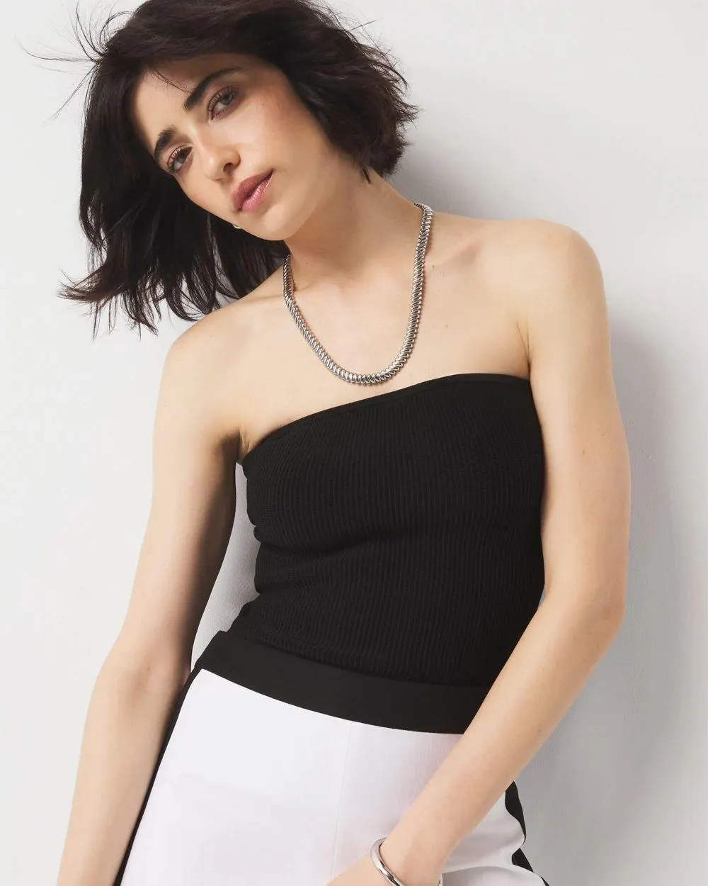 WHBM FORME ™ Sculpt Stretch Sweater Tube Top