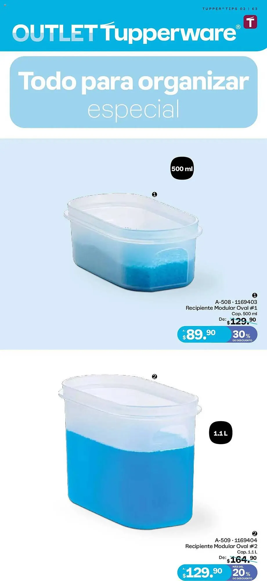Catálogo de Catálogo Tupperware 27 de enero al 23 de febrero 2025 - Pagina 63