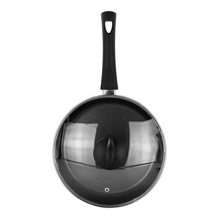 Sartén recto aluminio 25 cm con tapa 82112060 Tramontina