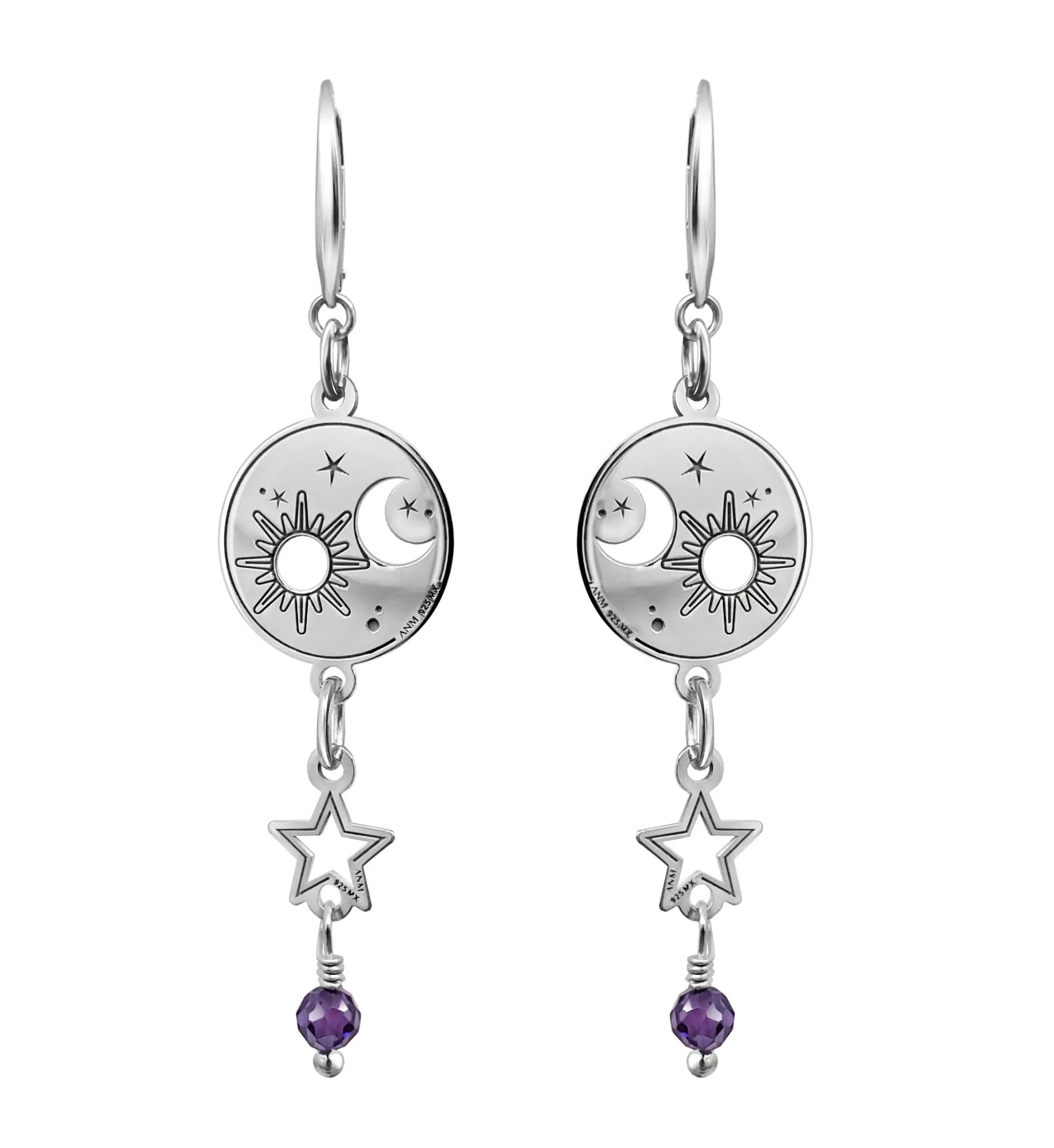 Aretes Anamora Astros Sol Luna Y Estrella