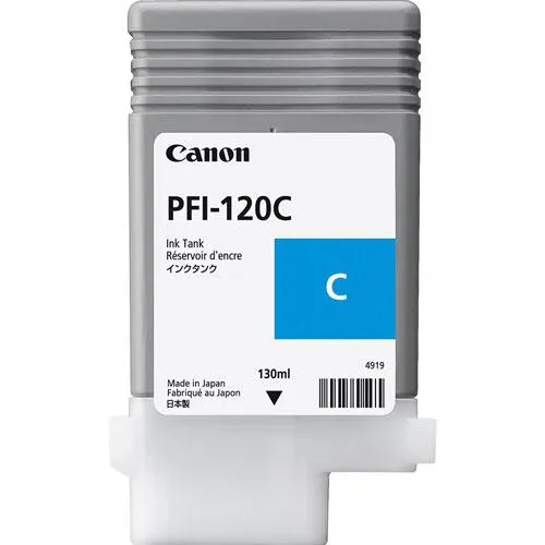 Cartucho para plotter Canon PFI-120 cyan con 130ml
