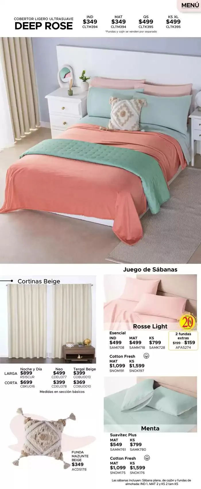 Catálogo de Ofertas Colchas Concord 4 de marzo al 31 de marzo 2025 - Pagina 399