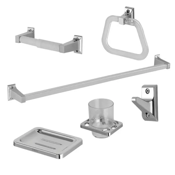 Juego de 6 de accesorios para baño con acabado en cromo DICA 4200TS