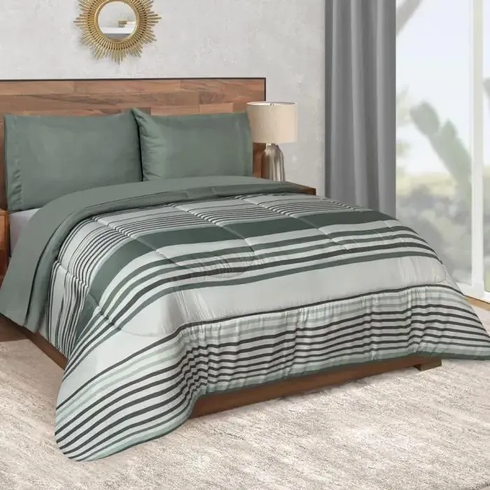 EDREDON TITANIO VERDE