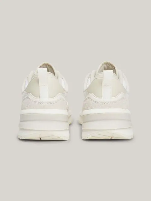 Tenis de texturas mixtas con suela dentada de mujer Tommy Jeans