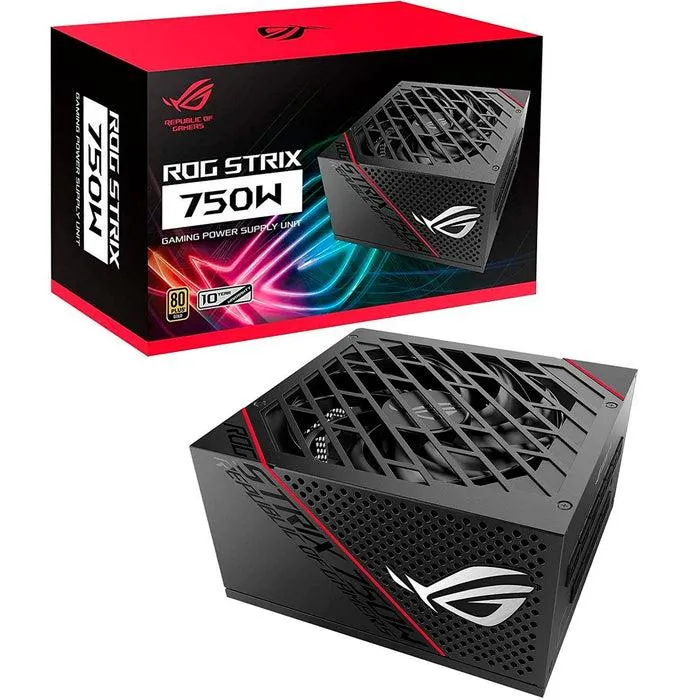 Fuente de Poder PC 750W Gamer ASUS ROG STRIX 80 Plus Gold ROG-STRIX-750G