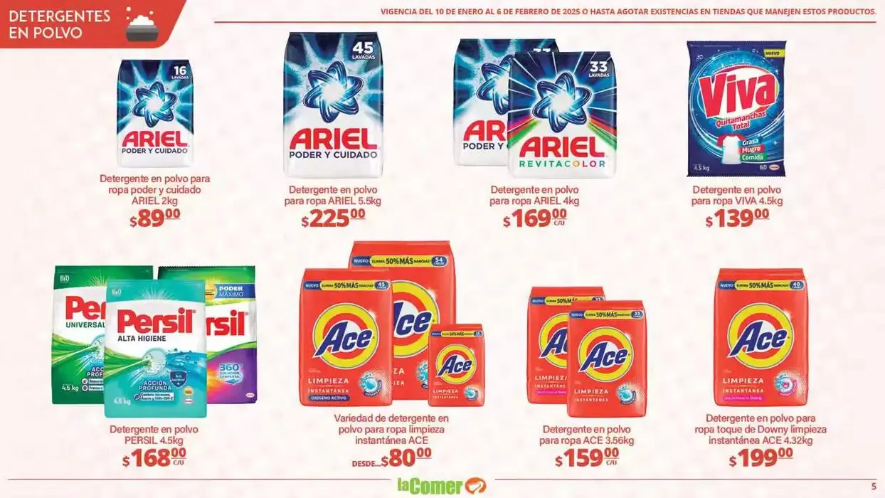 Catálogo de LIMPIA , Desinfecta, organiza, AHORRA 10 de enero al 6 de febrero 2025 - Pagina 5