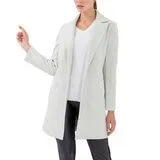 Shyla, Abrigo Largo de Cruce Besado para Dama, Color Menta Jaspe, Varias Tallas