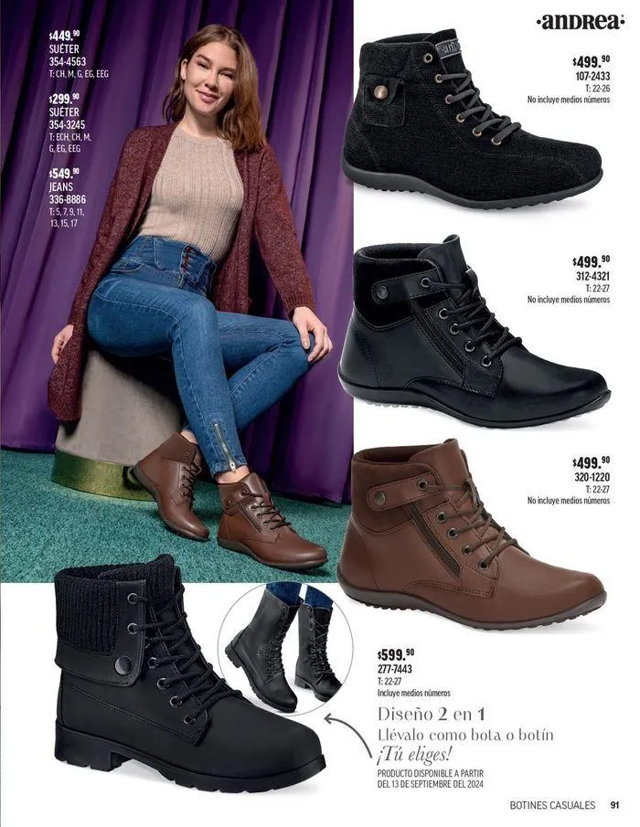 Catálogo de ANDREA - CALZADO DAMA 26 de agosto al 25 de enero 2025 - Pagina 190