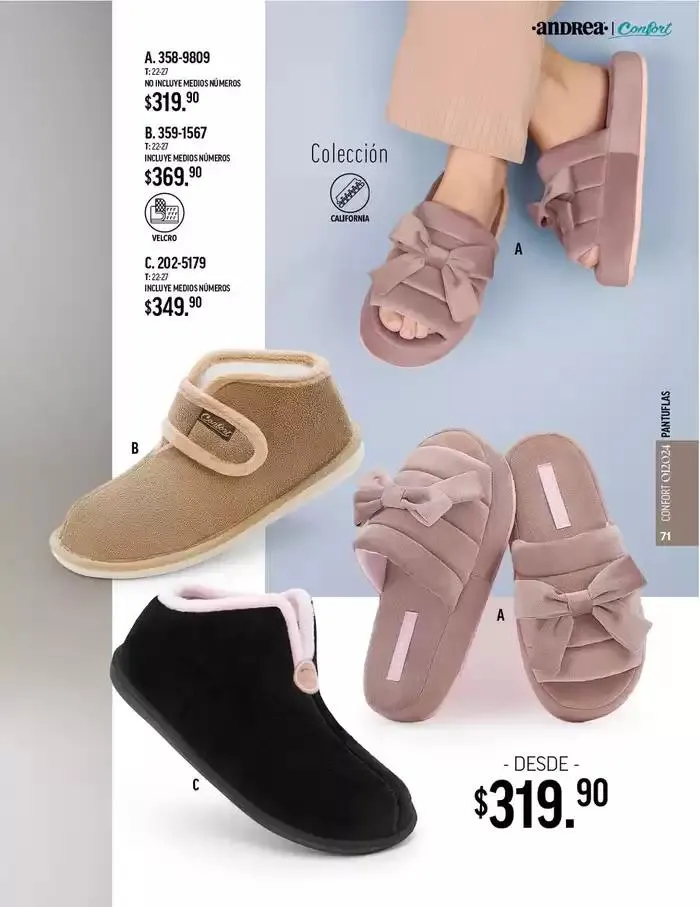 Catálogo de ANDREA - CALZADO CONFORT 26 de agosto al 25 de enero 2025 - Pagina 70