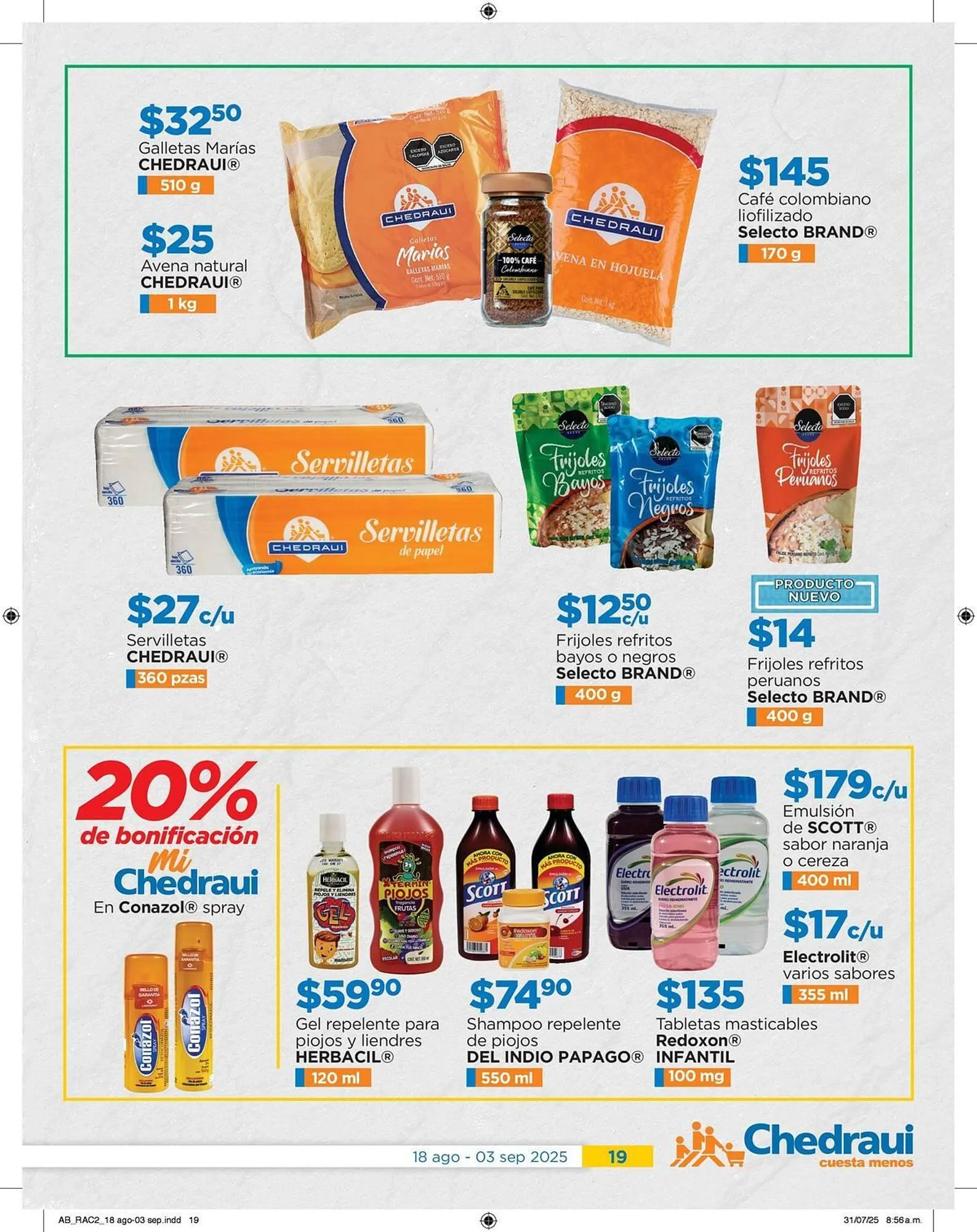 Catálogo de Catálogo Chedraui 19 de agosto al 3 de septiembre 2025 - Pagina 19