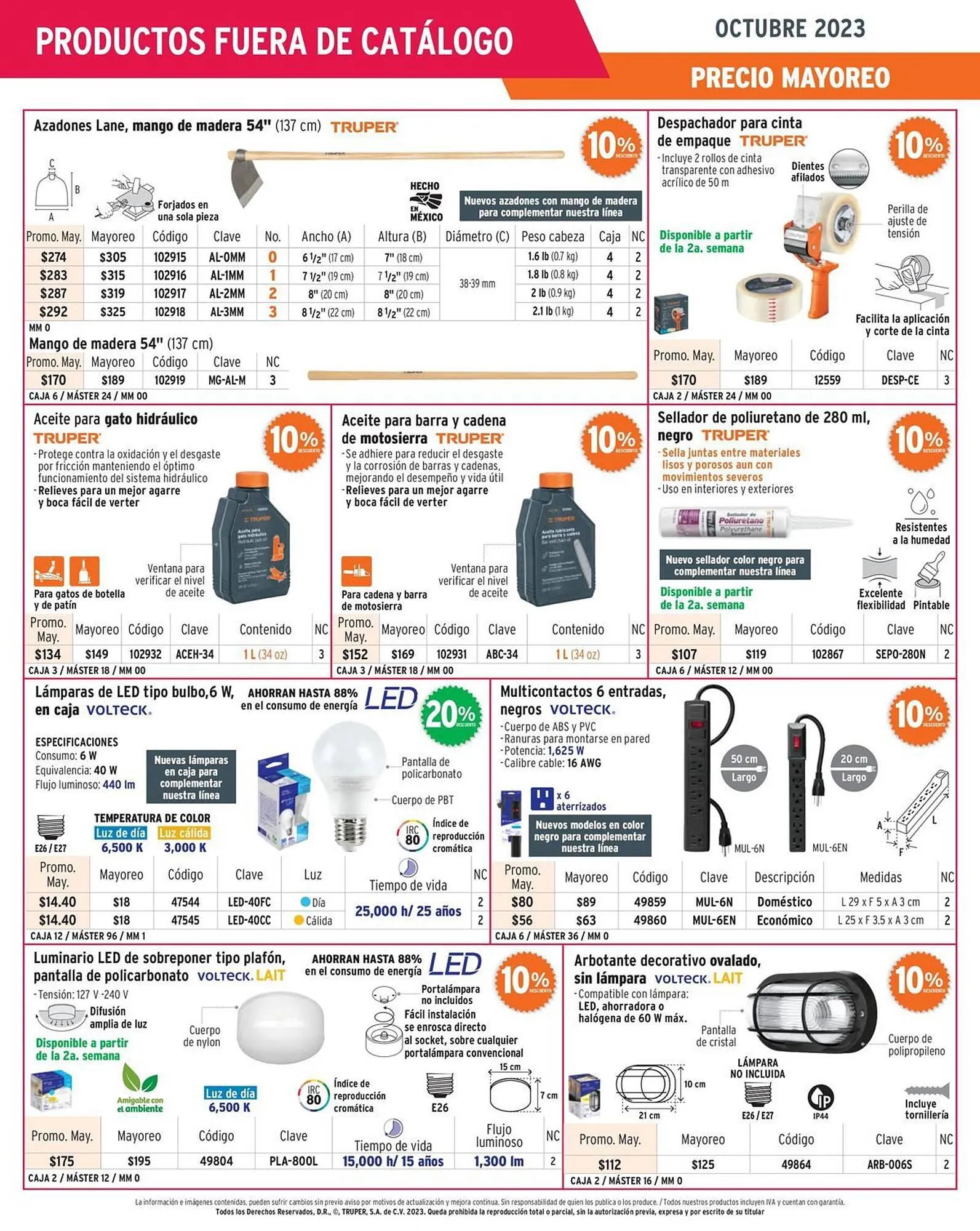 Catálogo de Catálogo Truper 16 de octubre al 31 de octubre 2023 - Pagina 2