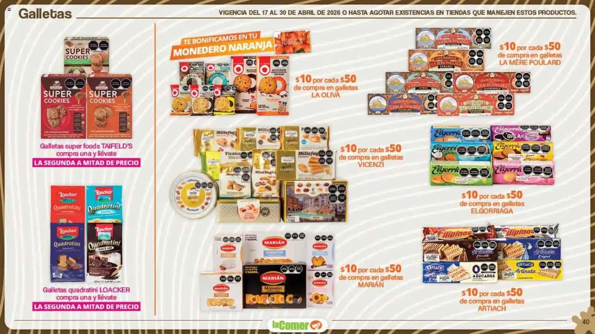Catálogo de Folleto La Comer 17 de abril al 30 de abril 2026 - Pagina 40