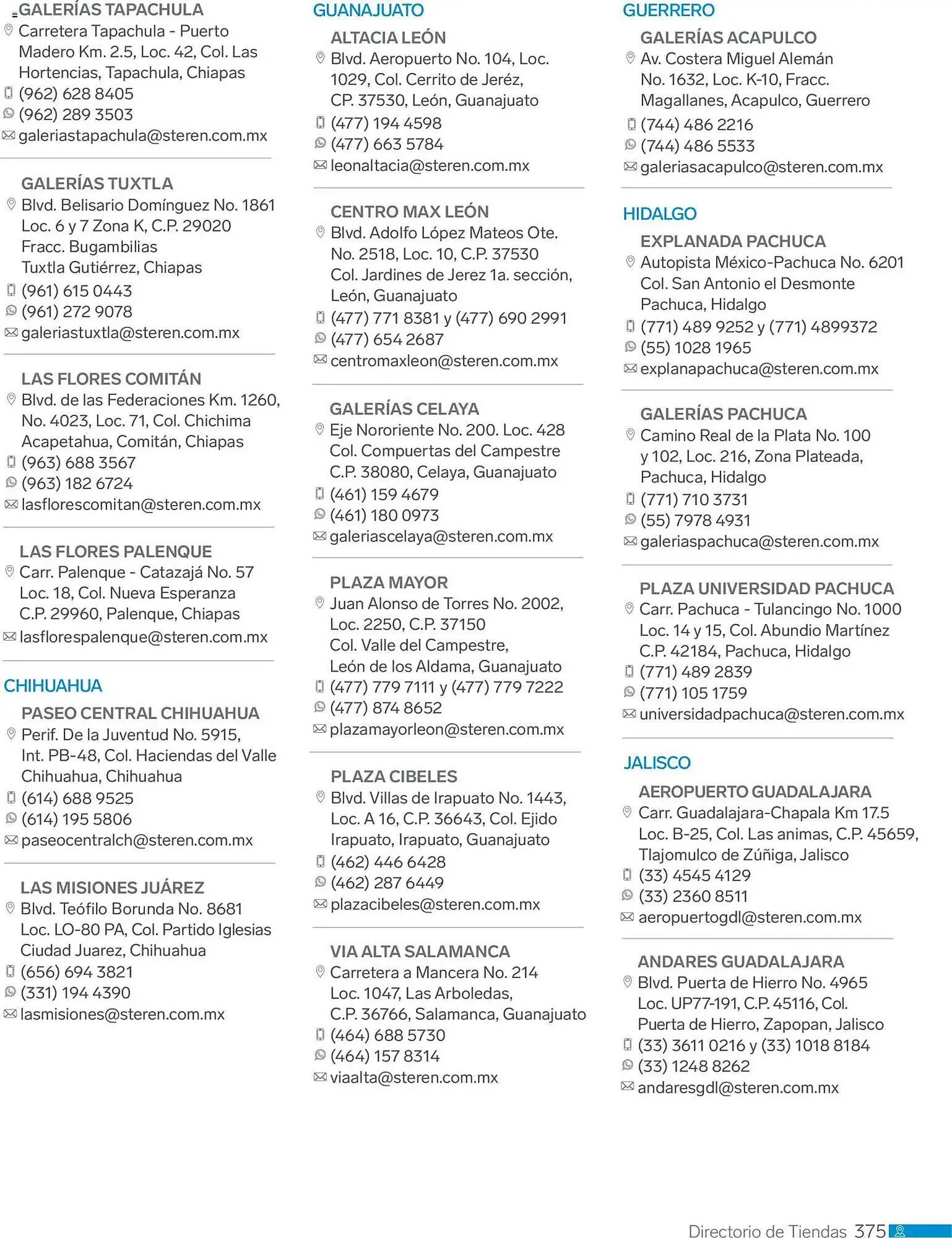 Catálogo de Catálogo Steren 1 de enero al 1 de enero 2027 - Pagina 387
