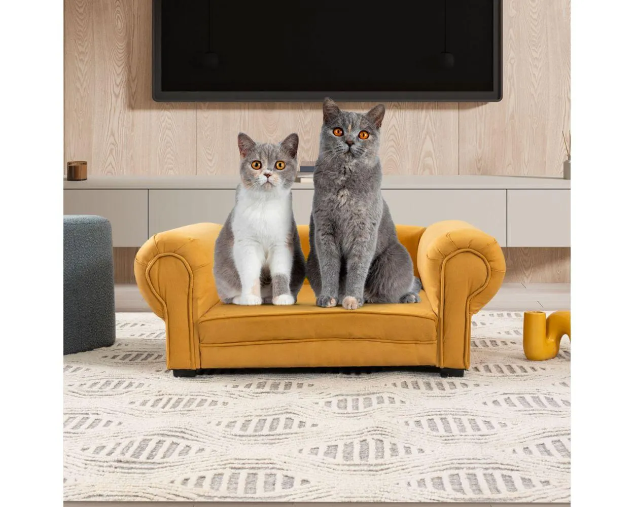 Cama Pet Lizza Mostaza