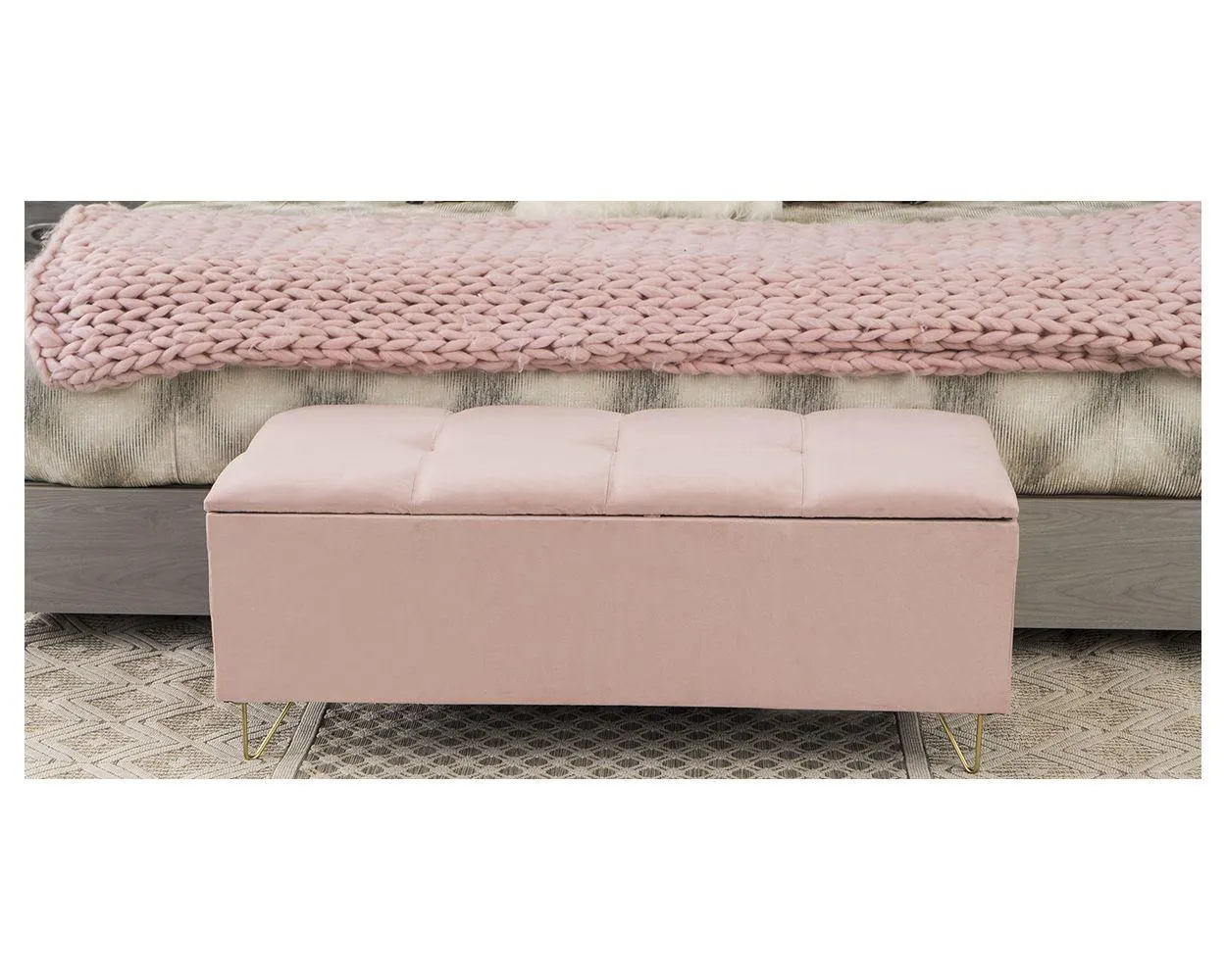 Banca Baúl Iris Rosa