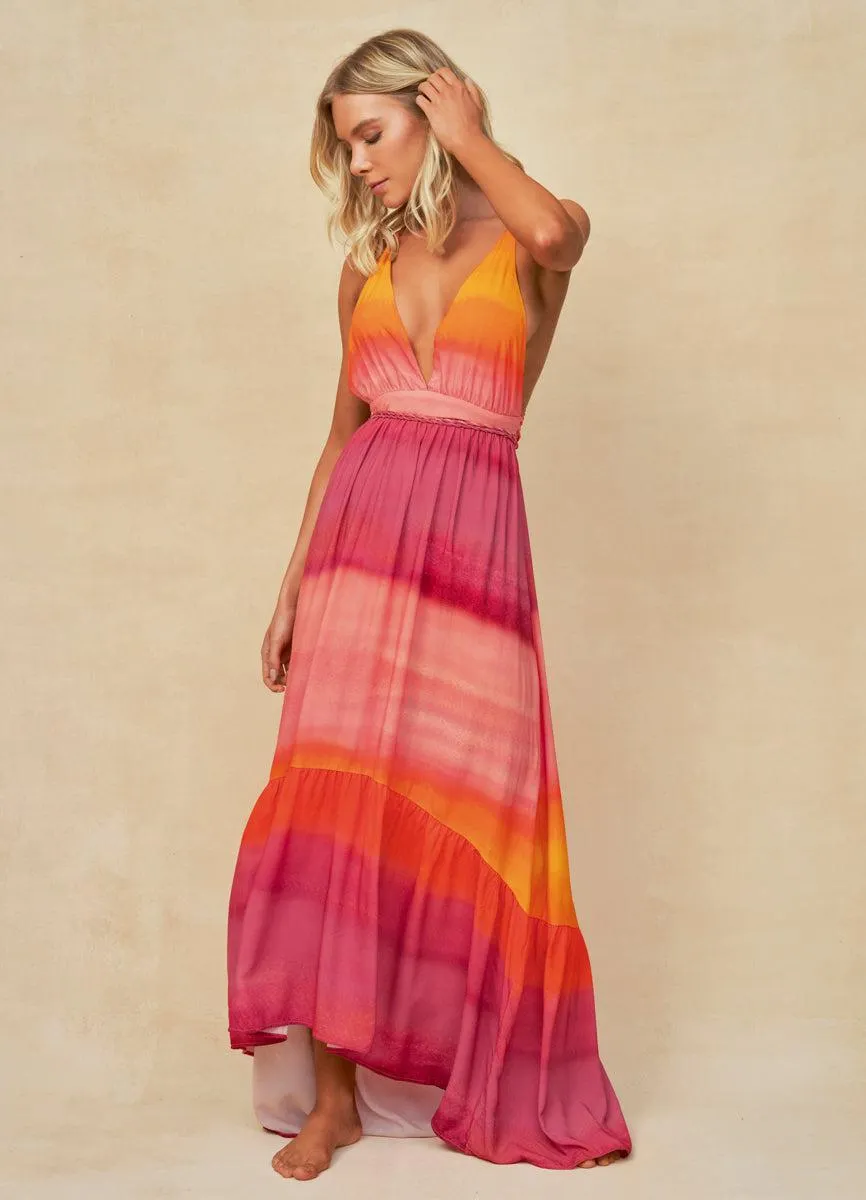 Sunrise Dye Moon Bay Long Dress