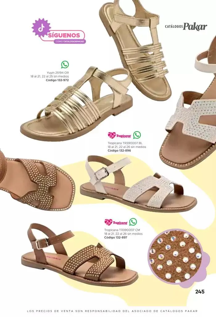 Catálogo de Pakar Sandalia 31 de enero al 31 de mayo 2025 - Pagina 245