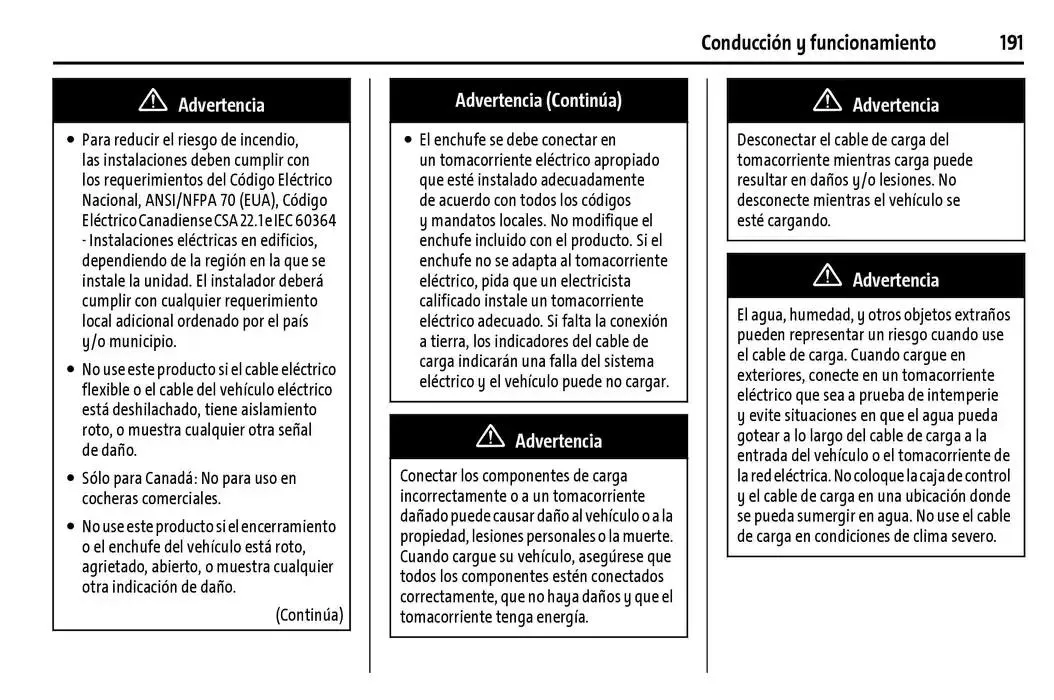Catálogo de BrightDrop 400 Y BrightDrop 600 Manual del propietario 22 de enero al 31 de diciembre 2025 - Pagina 192