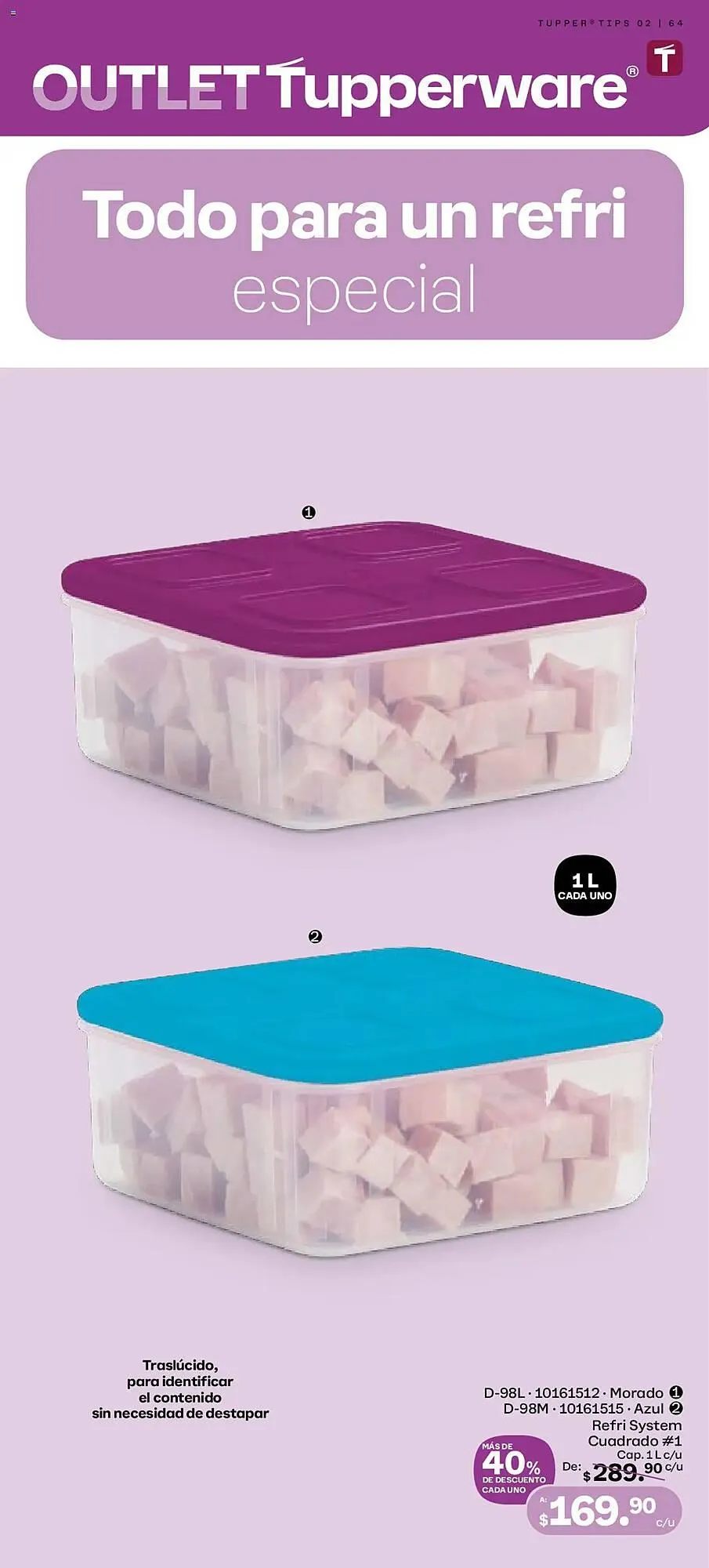 Catálogo de Catálogo Tupperware 27 de enero al 23 de febrero 2025 - Pagina 64