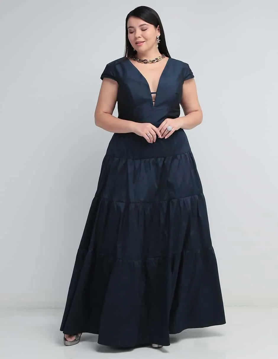 Vestido maxi de fiesta Rue de la Paix escote V