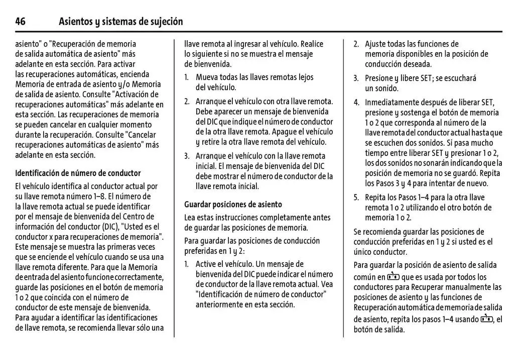 Catálogo de Chevrolet Corvette Stingray Manual del propietario 22 de enero al 31 de diciembre 2025 - Pagina 47
