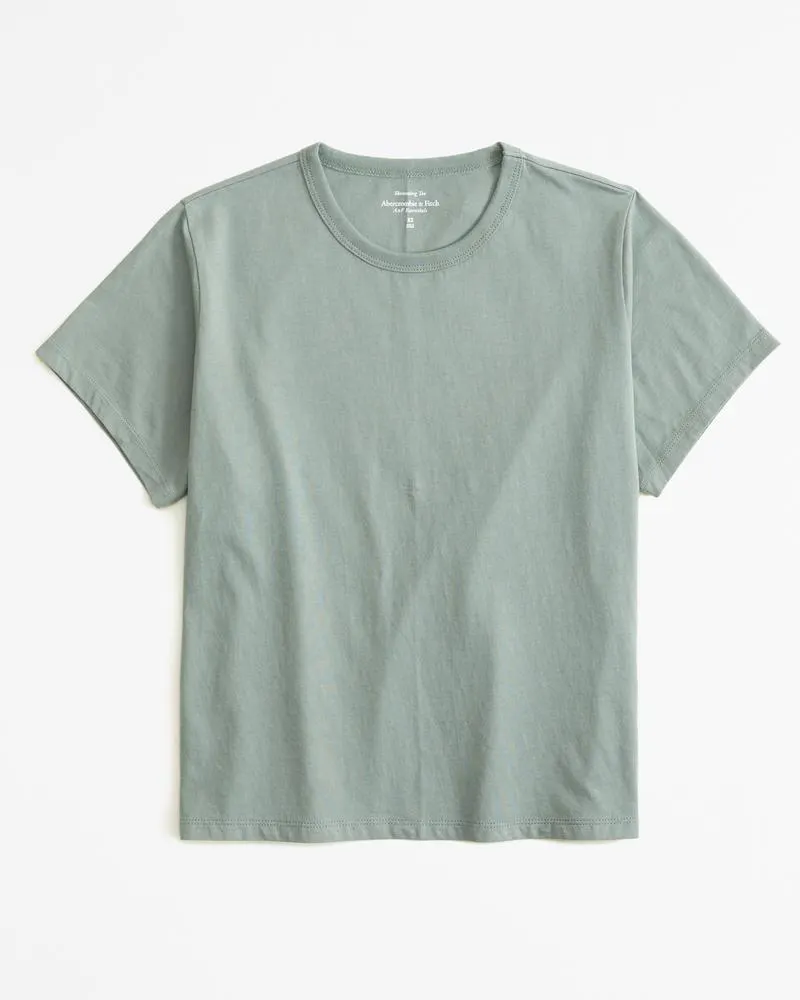 Essential Polished Body-Skimming Tee