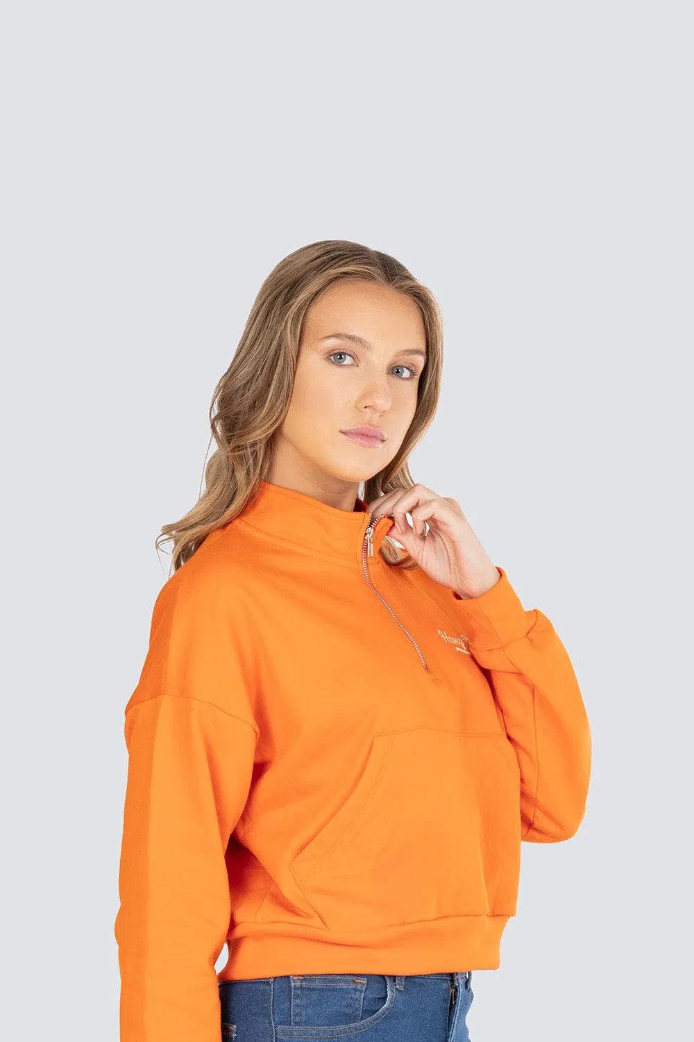 Sudadera cuello alto con cierre