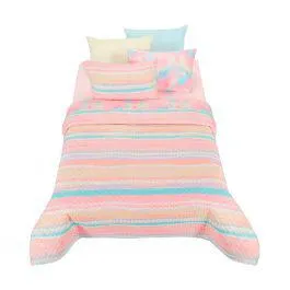 EDRECOLCHA MATRIMONIAL ACUARELA MULTICOLOR