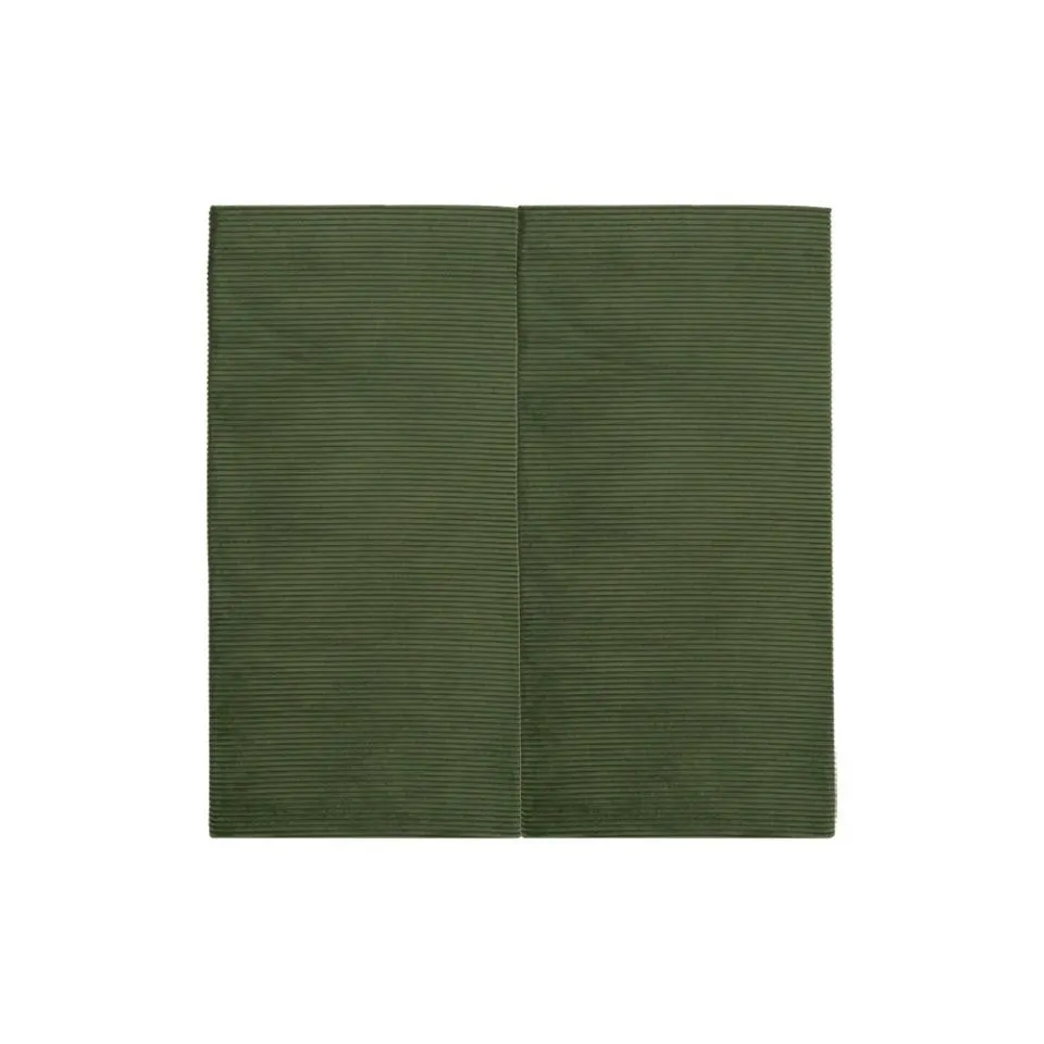 Juego de 2 Paneles Para Cabecera Modular Individual Lunaria - Tela Tipo Pana Verde Pino