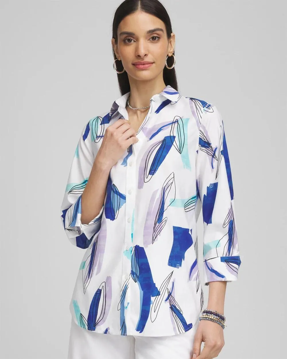 No Iron ™ Coastal Stretch Shirt