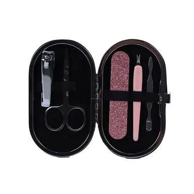 Kit De Manicure Con Estuche Sparkling Star Acero Inoxidable 7x12.2 cm 5 Piezas