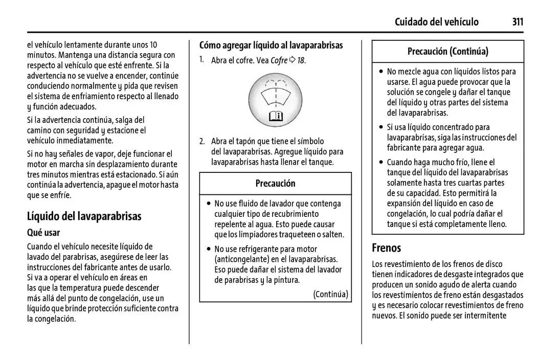 Catálogo de Chevrolet Corvette Stingray Manual del propietario 22 de enero al 31 de diciembre 2025 - Pagina 312