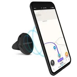 HyperGear Soporte Universal Magnético Vent Mount, Negro, para Automóvil