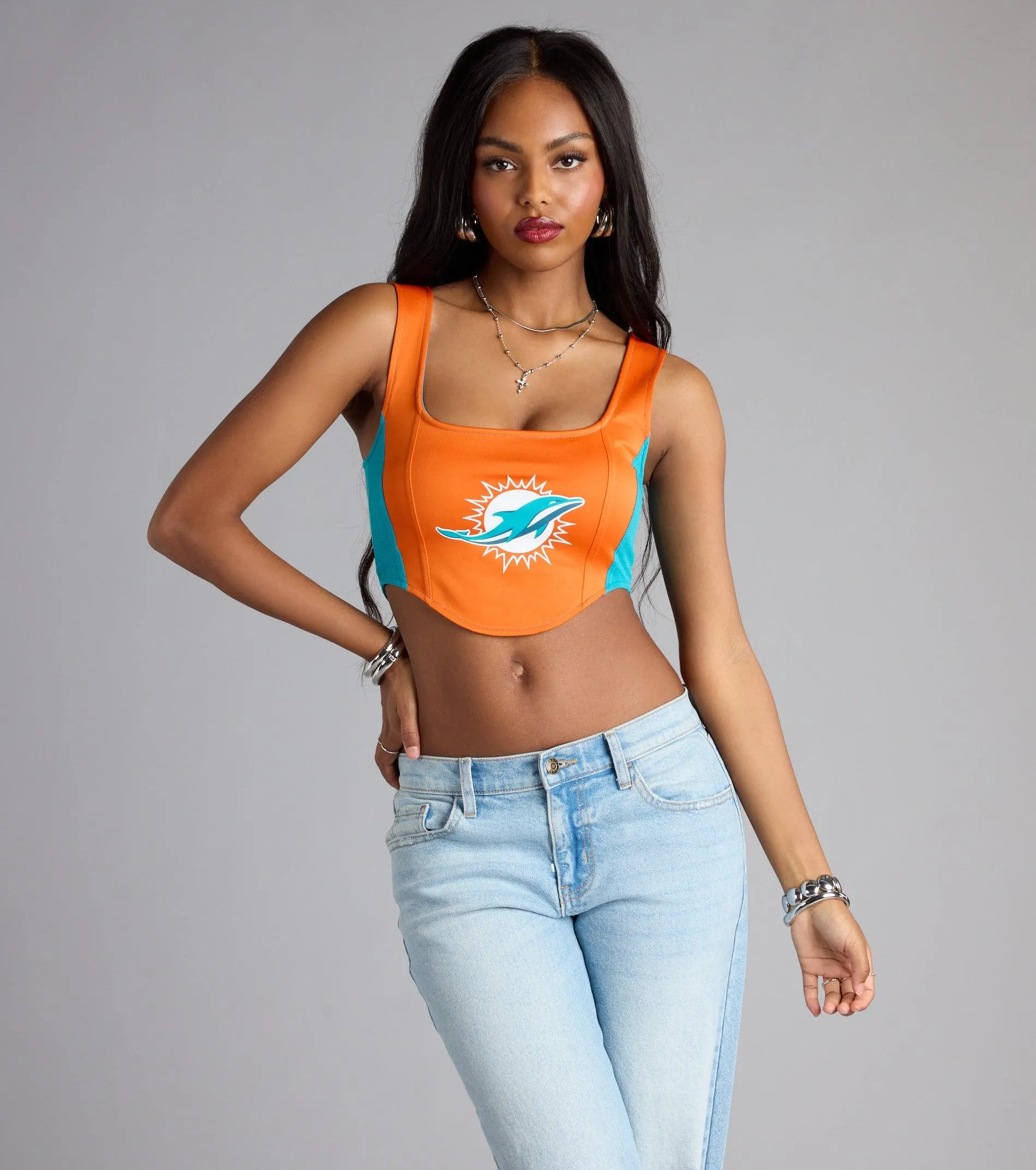 Sideline Sass Miami Football Team Tank Top