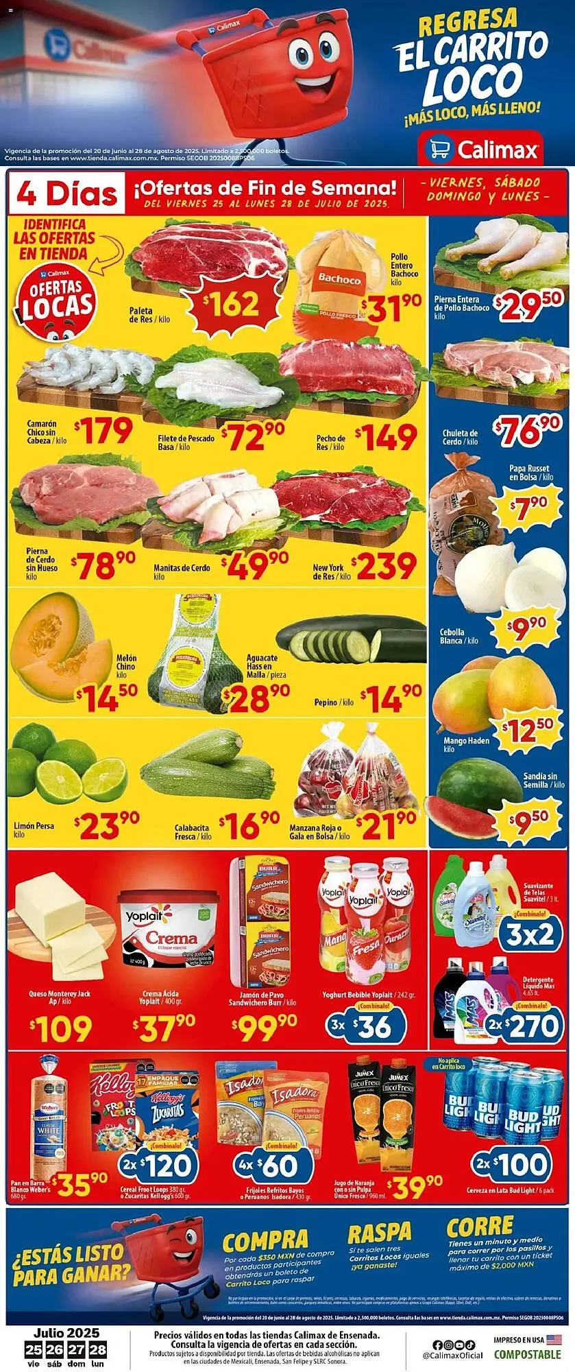 Catálogo de Catálogo Calimax 25 de julio al 29 de julio 2025 - Pagina 1