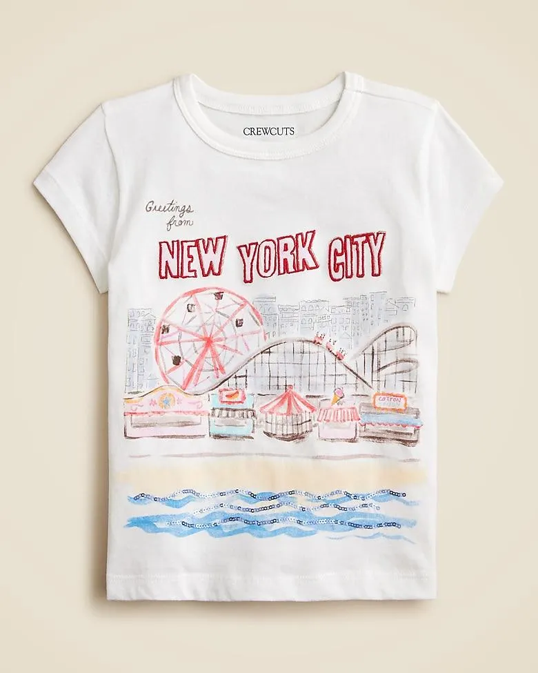 Girls' short-sleeve boardwalk graphic T-shirt