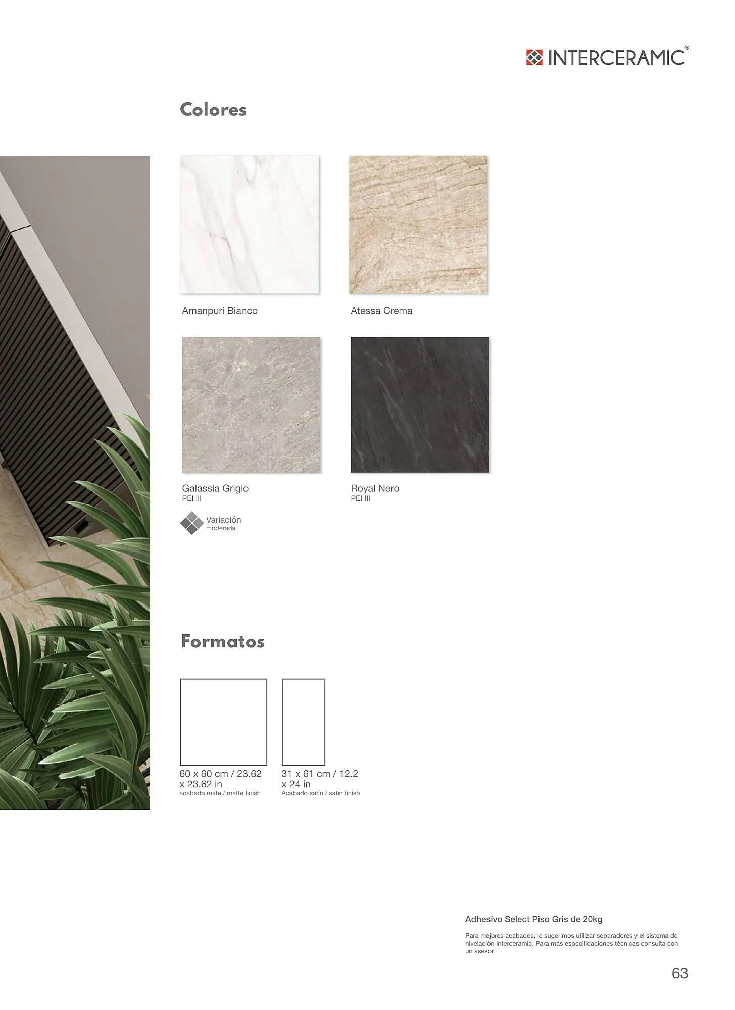 Catálogo de Catálogo Interceramic 12 de marzo al 31 de diciembre 2024 - Pagina 63