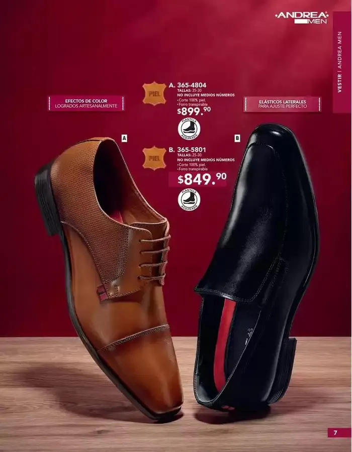 Catálogo de ANDREA | CALZADO CABALLERO 26 de enero al 24 de mayo 2025 - Pagina 7