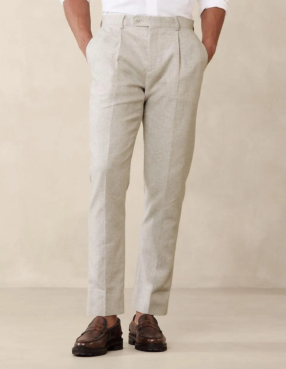 Pantalón slim de lino para hombre