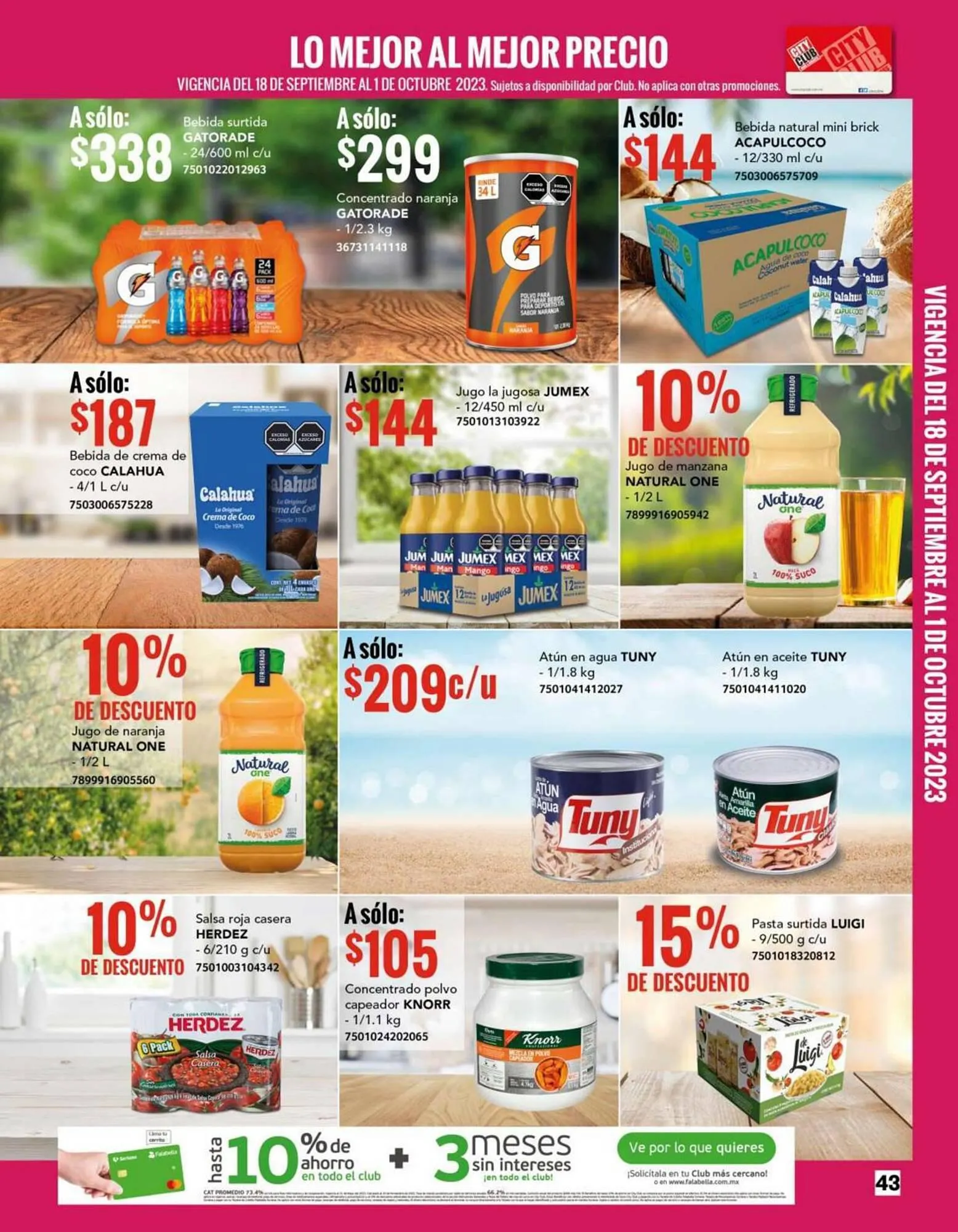 Catálogo de Catálogo City Club 1 de septiembre al 30 de septiembre 2023 - Pagina 43