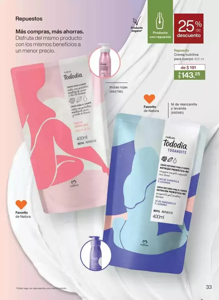Catálogo de Avon Folleto Natura C7 17 de marzo al 25 de julio 2025 - Pagina 33