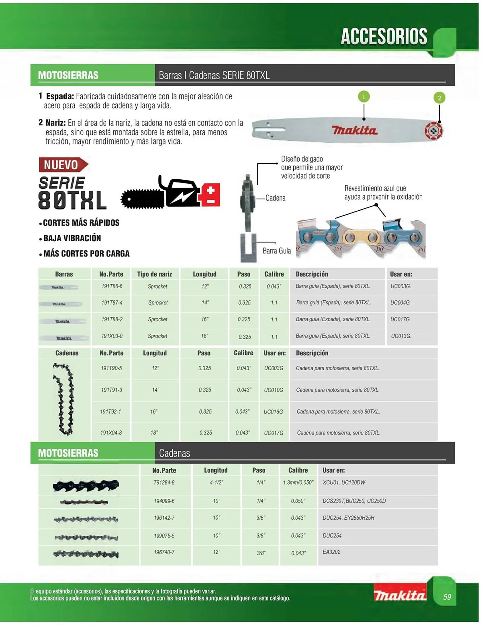 Catálogo de Catálogo Makita 5 de junio al 31 de diciembre 2023 - Pagina 59